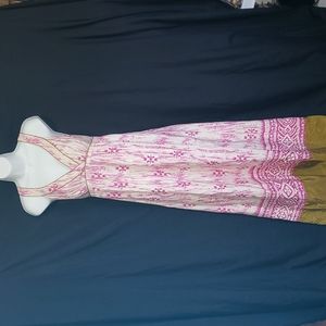 Loft 100% silk maxi sundress